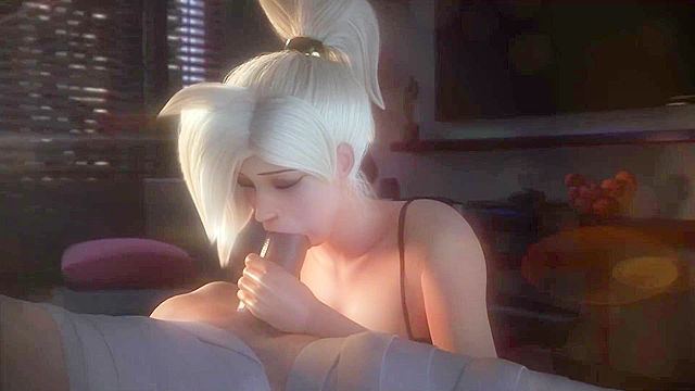 Hot doctor Mercy nurses her patient with a blowjob and cowgirl fuck