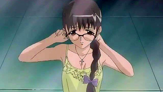 Teen hentai hottie is tied up and covered in oil before fucking