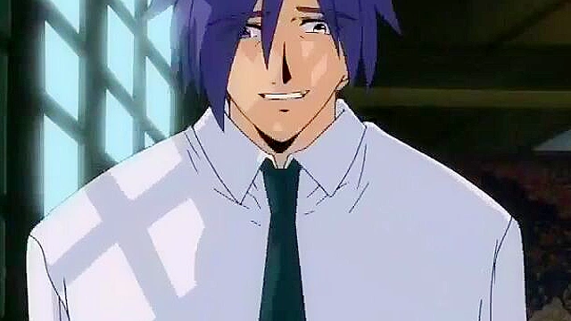 Teen hentai hottie is tied up and covered in oil before fucking