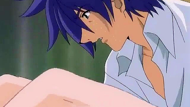 Teen hentai hottie is tied up and covered in oil before fucking