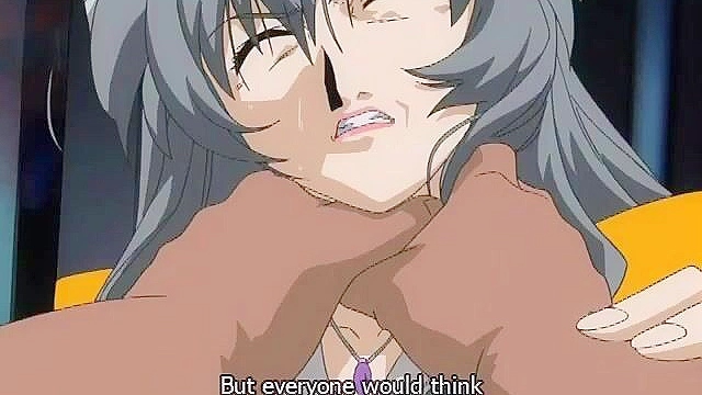 Teen hentai hottie is tied up and covered in oil before fucking