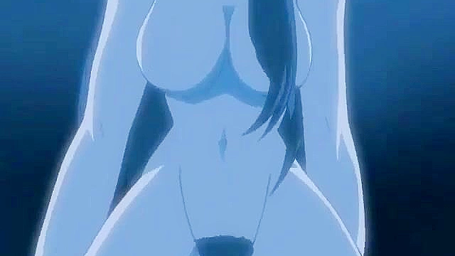 Teen hentai hottie is tied up and covered in oil before fucking