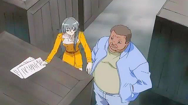 Teen hentai hottie is tied up and covered in oil before fucking