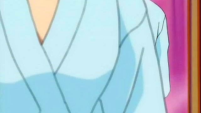 Petite hentai girl with long hair gets her soft pussy fucked by ninja for first time