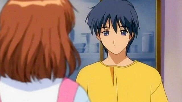 Petite hentai girl with long hair gets her soft pussy fucked by ninja for first time