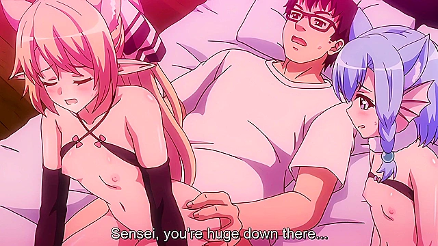 Crossbreeding Assistance 6 - Busty ogre virgin girl banged at school by hentai teacher