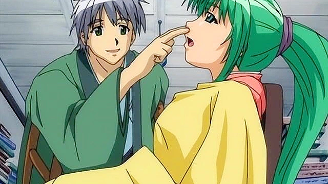 Shy virgin gets her pussy fucked for the first time in romantic hentai