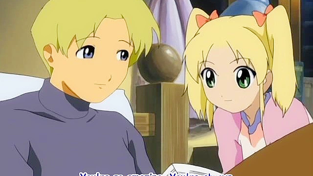 Little Monica 1 - Cute anime catgirl performs a live sex show on stage while pervs watch