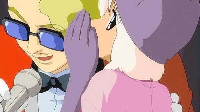 Little Monica 1 - Cute anime catgirl performs a live sex show on stage while pervs watch