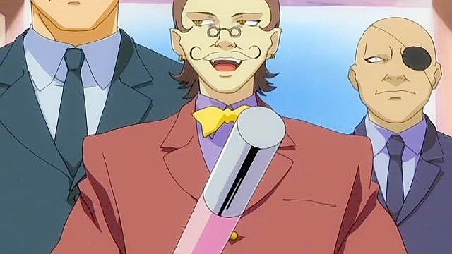 Little Monica 1 - Cute anime catgirl performs a live sex show on stage while pervs watch