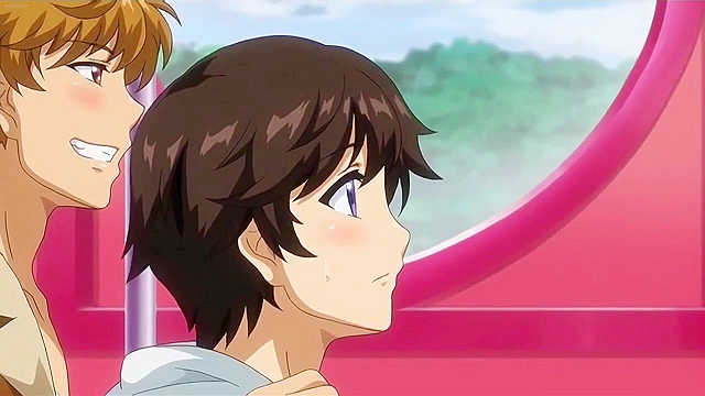 Old guys fucks young anime sluts at a free for all sex park