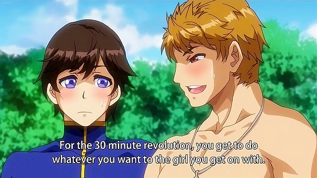 Old guys fucks young anime sluts at a free for all sex park