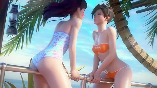 Overwatch Dva 26 minute 3D porn compilation