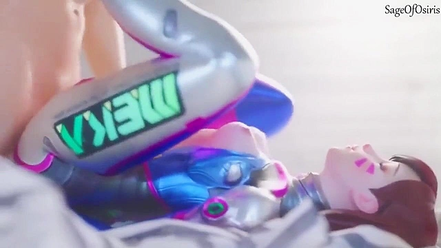 Overwatch Dva 26 minute 3D porn compilation