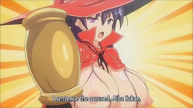 Turnabout Witch Trial - School pervert gets his virginity taken by a huge titty witch