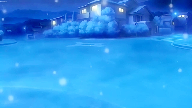 Anime girlfriend professes her love and titty fucks her boyfriend to facial