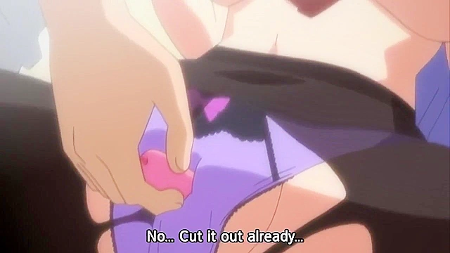 Dirty teen hentai sister gives a blowjob on her knees for a sticky facial