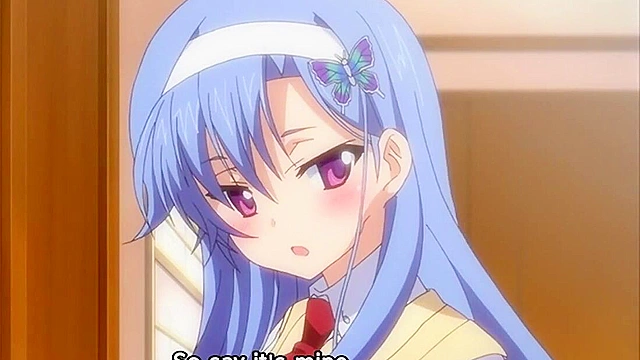 Dirty teen hentai sister gives a blowjob on her knees for a sticky facial