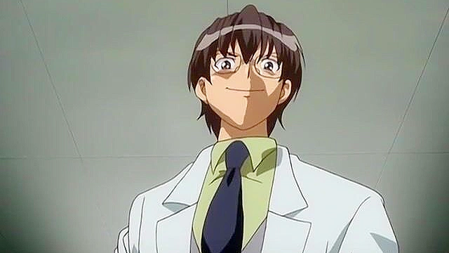 Horny student gets bent over her desk and fucked by the old dirty anime teacher