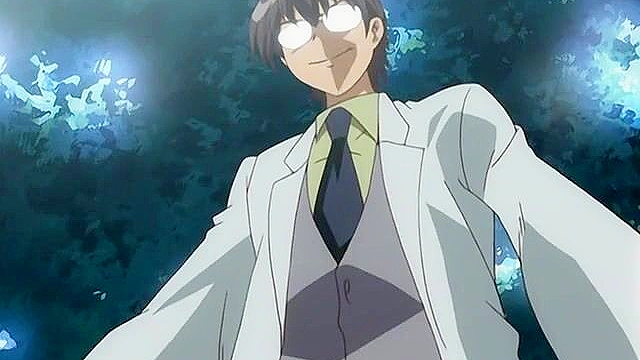 Horny student gets bent over her desk and fucked by the old dirty anime teacher