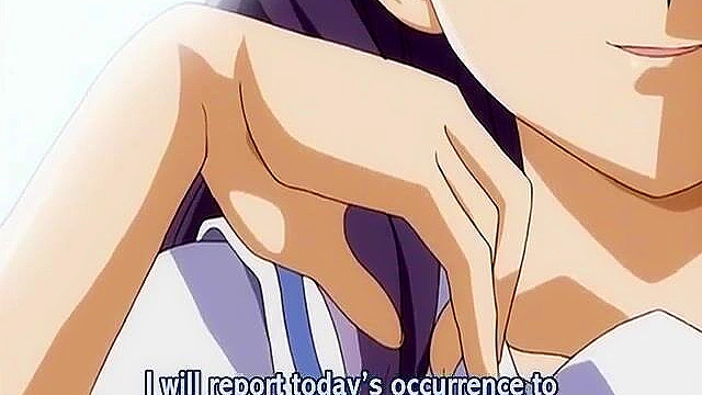 Horny student gets bent over her desk and fucked by the old dirty anime teacher