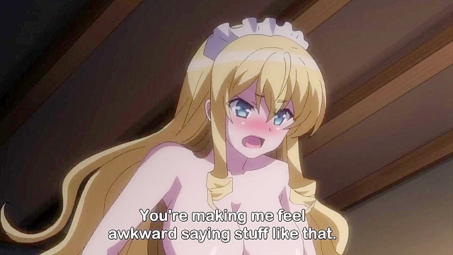 Raunchy Roleplay - Rich girl dresses up as a hentai maid and gets creampied by her butler