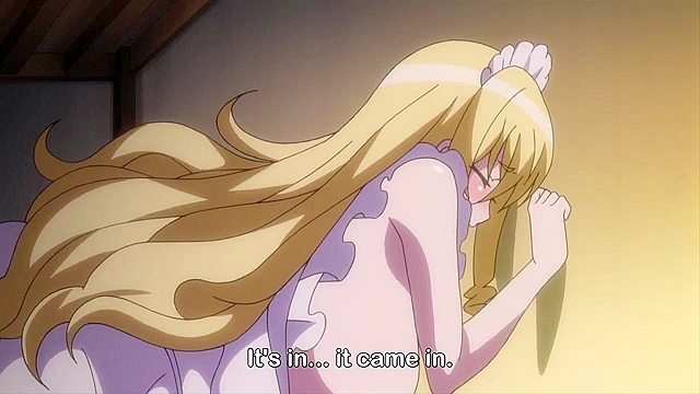 Raunchy Roleplay - Rich girl dresses up as a hentai maid and gets creampied by her butler