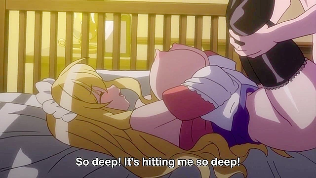 Raunchy Roleplay - Rich girl dresses up as a hentai maid and gets creampied by her butler