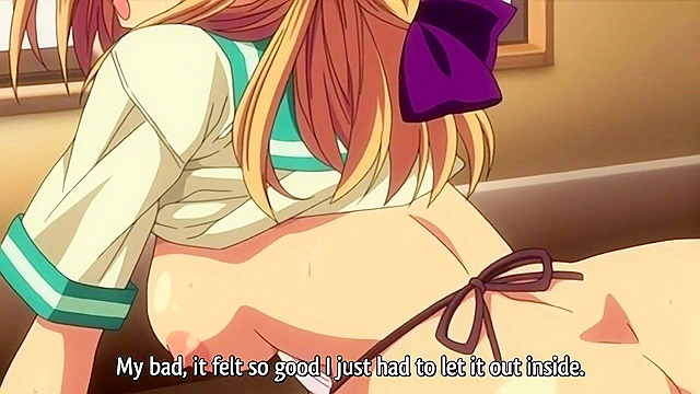 Momoiro Milk 1 - Cute hentai schoolgirl bent over sink and fucked