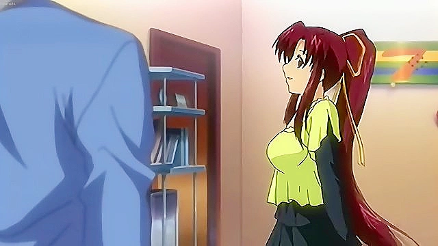 Busty anime girlfriend gets her shaved uncensored virgin pussy fucked
