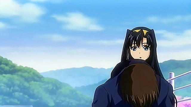 Busty anime girlfriend gets her shaved uncensored virgin pussy fucked