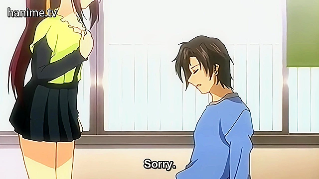 Busty anime girlfriend gets her shaved uncensored virgin pussy fucked