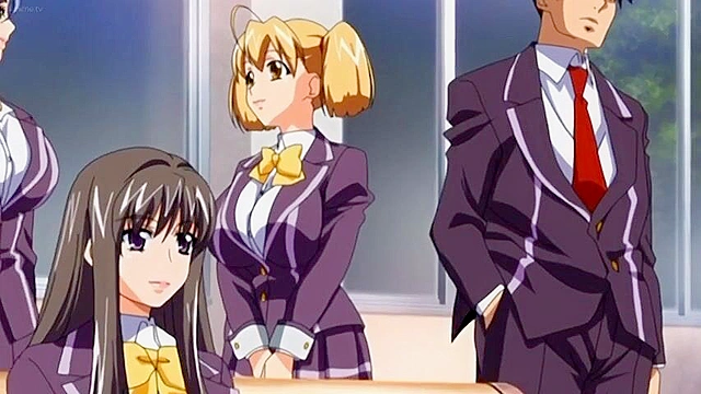 Beautiful Legged Sex Slave President - Extorted for a footjob and anime facial cumshot