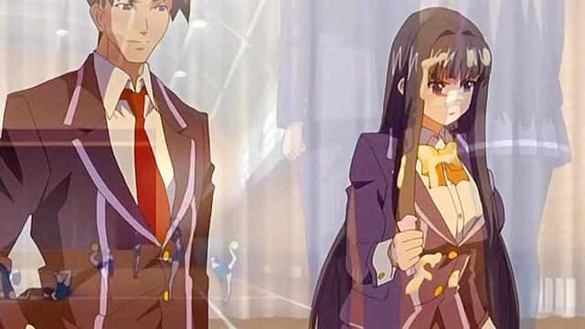 Beautiful Legged Sex Slave President - Extorted for a footjob and anime facial cumshot