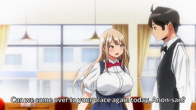 How I Made a Sex Friend 3 - Busty hentai schoolgirl is fucked while friend watches