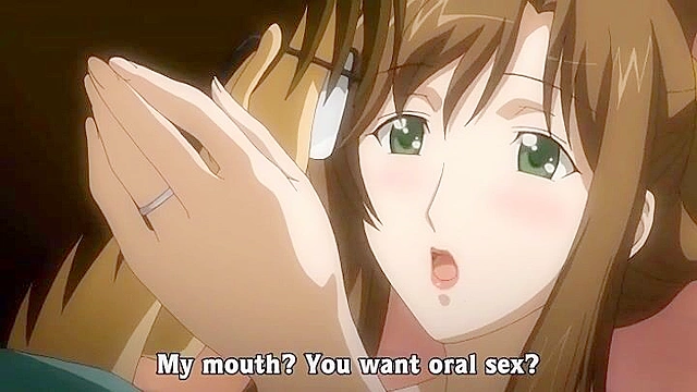 Secret Face of My Wife - Busty anime milf in lingerie satisfies her husband