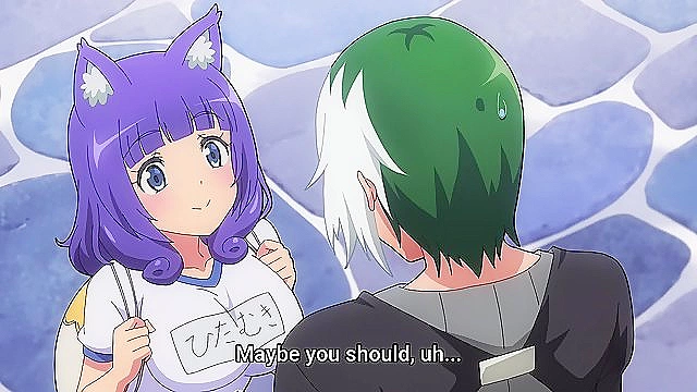 Immoral Guild (uncensored ecchi) 8 - Busty catgirl tied up and squirted all over