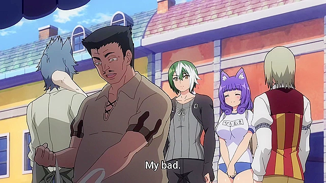 Immoral Guild (uncensored ecchi) 8 - Busty catgirl tied up and squirted all over