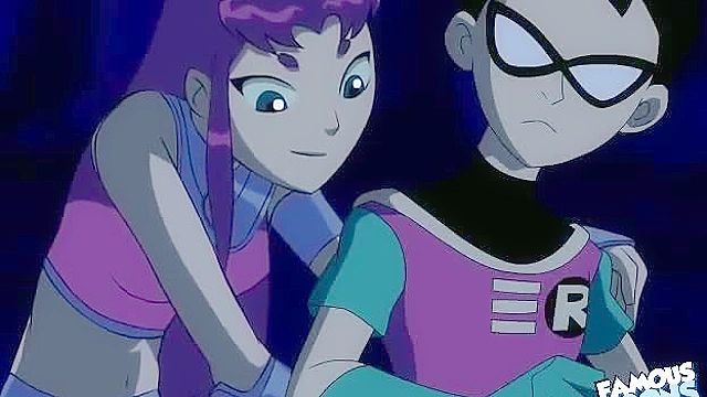 Robin from teen titans fucks starfire while out on a camping trip