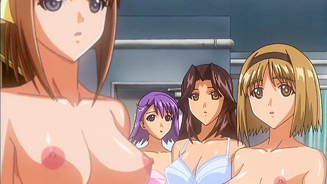 Color of Sky, Color of Water 1 - Busty swim girl gets hentai fucked in the school locker room