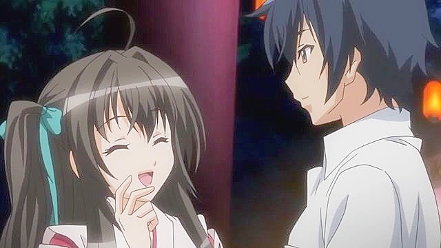 Kotowari 2 - Curvy anime schoolgirl swallows a load of cum then rides student with her tight pussy