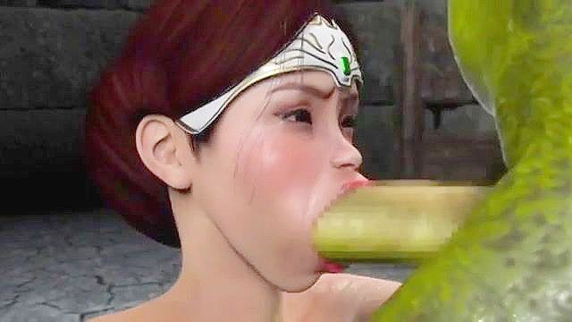 Bride of the Goblin - Chained up anime princess fucked by big orc cock