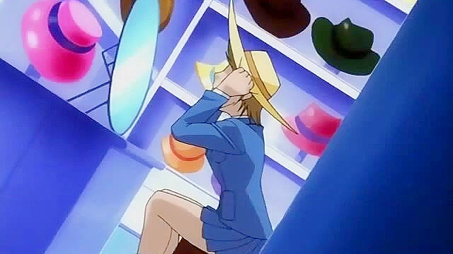 Living Sex Toy 2 - Hentai slut fucks 3 guys while babe spies on them