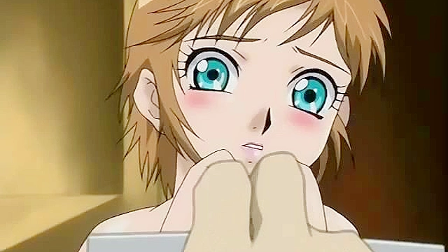 Living Sex Toy 2 - Hentai slut fucks 3 guys while babe spies on them