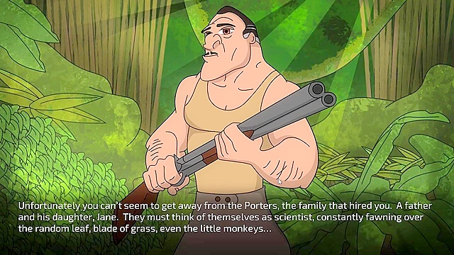 Jane's Dilemma - Sex with hot daughter in the jungle - game walkthrough