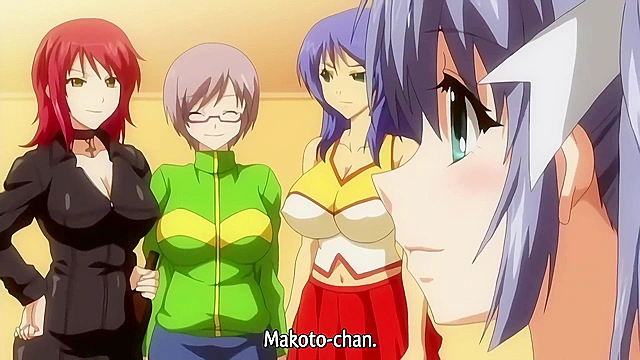 Titty Fucking Cheerleaders - Busty schoolgirls use their huge hentai tits to satisfy cocks