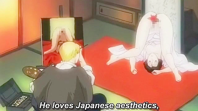 Onmyouji: Bewitching Emaki 1 - Pervy old man bangs his young hentai maid