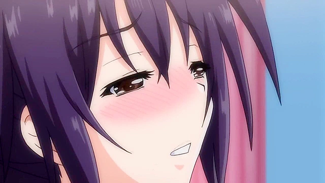 Little Devil Girlfriend 2 - Petite anime schoolgirl and busty elf in threesome sex