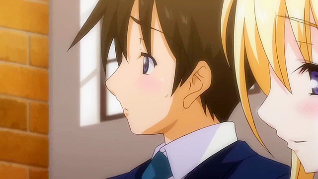 Little Devil Girlfriend 2 - Petite anime schoolgirl and busty elf in threesome sex