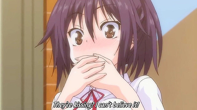 Little Devil Girlfriend 2 - Petite anime schoolgirl and busty elf in threesome sex